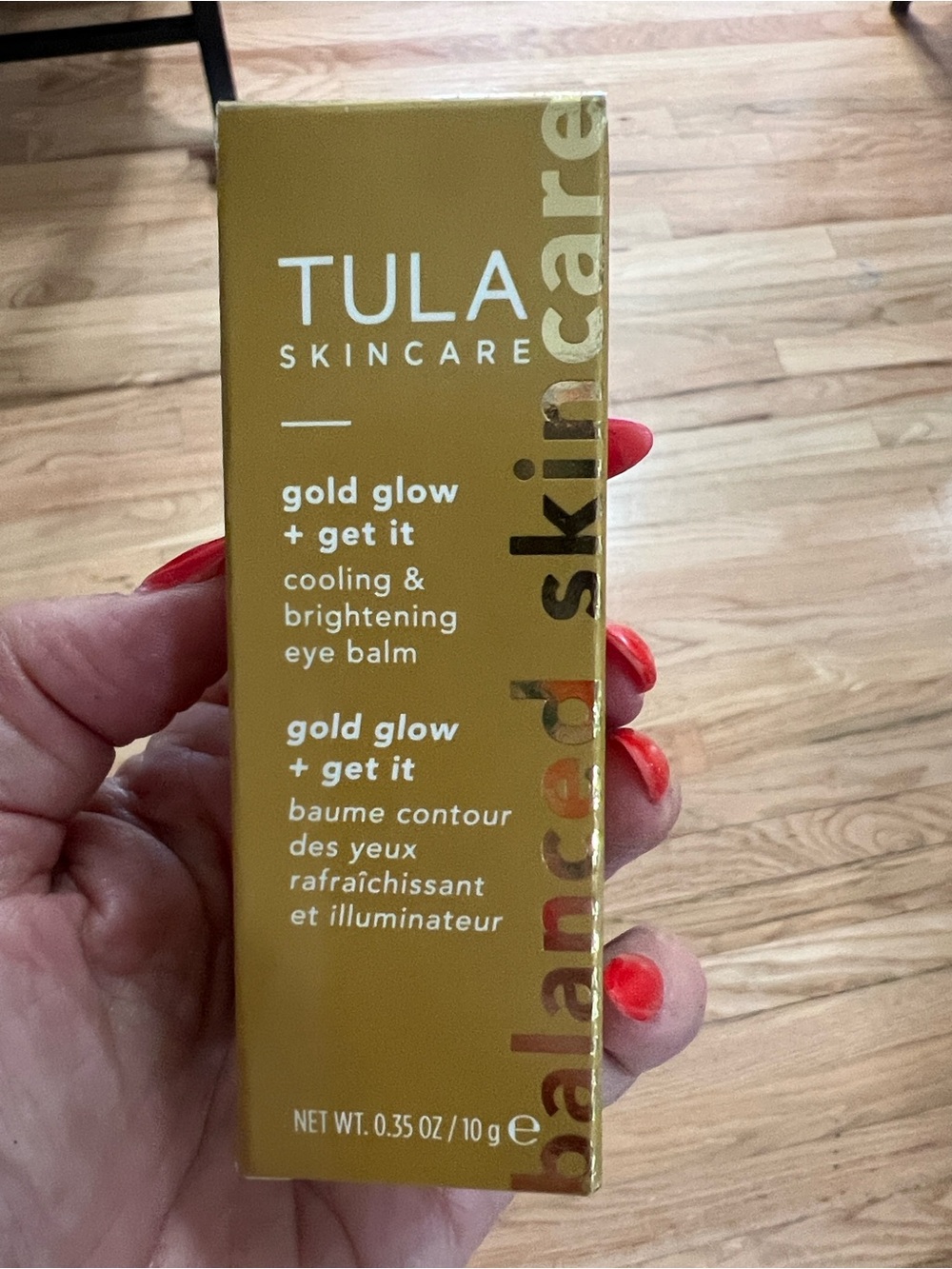 NWT - Tula Skincare Gold Glow Cooling & Brightening Eye Balm
